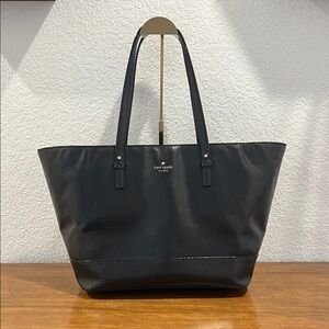 Kate Spade Black Leather Tote Bag